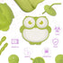 Silicone Baby Feeding Set - 13 Piece Baby Led Weaning Supplies, Strong Suction Bowl, Plate, Adjustable Bibs, 4-in-1 Cup