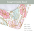 Summer 32''16'' Boho Mermaids Floral Changing Pad Covers for Baby Girls Boys Beach Seashells Conch Tropical Flowers