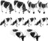 Toyvian Dairy Cow Kids Toys - 20 PCS Mini Cattle Plastic Cow Figurines, Farm Animal Collectibles