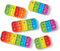 hand2mind Elkonin Box Sensory Bubble Poppers, Phonemic Awareness, Phonics Manipulatives, Science of