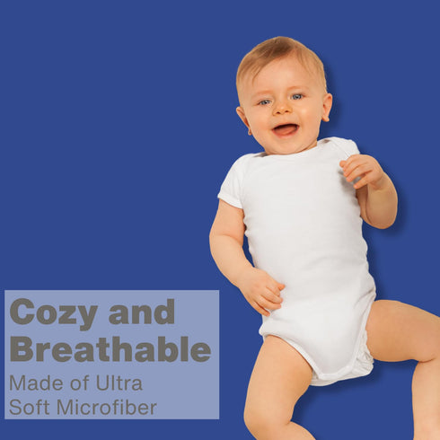 Everyday Kids Fitted Crib Sheet - 100% Soft Breathable Microfiber Baby Sheet, Fits Standard Size Crib Mattress, Royal