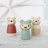 Tender Leaf Toys Bear Tales Wooden Dollhouse Add-on Playset - 3 Pcs Bear Family Figures
