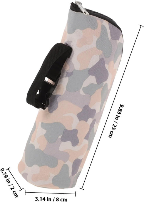 Toyvian Bottle Cooler Bag and Insulated Bottle Carrier for Infants Portable Pouch with Camouflage Design Suitable