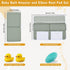 Elbow Set Baby Bath Kneeler and Rest Pad | Bath Kneeling Pad for Bathing Baby with Toy Organizer PocketsSoft Non-Slip