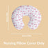 Cstdyfrv Pastel Pink Bows Plaids Nursing Pillow Covers Watercolor Valentines Bows Removable Breastfeeding Slipcover