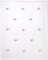 Lambs & Ivy Signature Elephant Creamy White Linen Embroidered Baby Crib Quilt