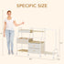 3 BBLIKE Diaper Caddy Organizer with Hanging Rack - Tier Rolling Utility Cart with Drawers and Dividers for Baby Bottle