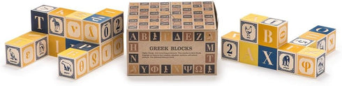 Uncle Goose Greek Blocks - Made in the USA