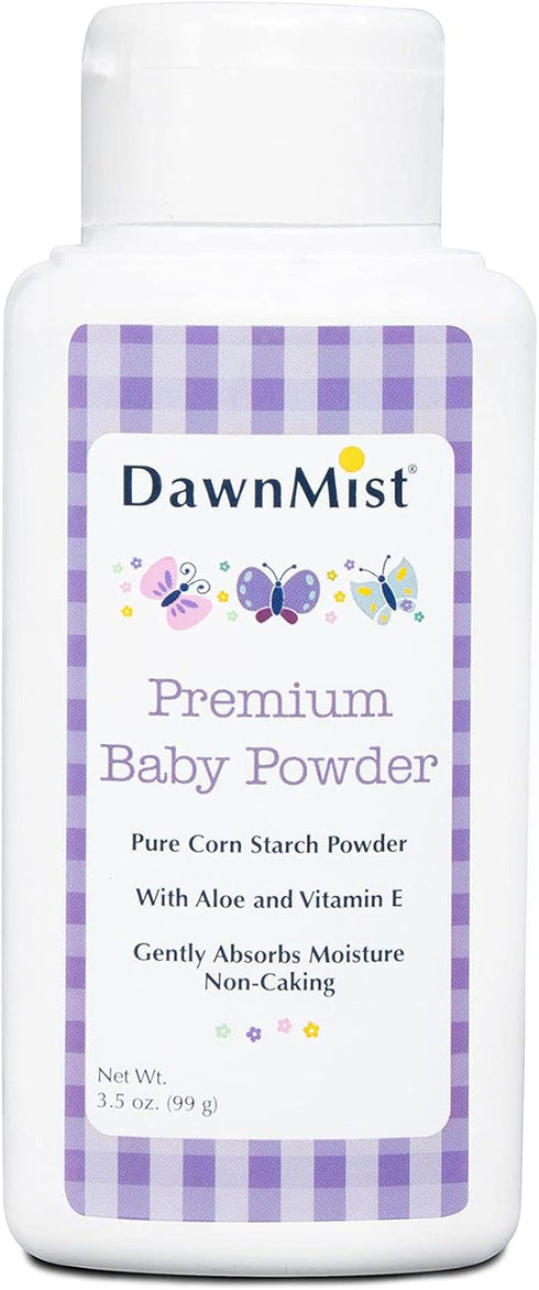 BP35C 3.5 oz., (Pack 2) Dukal DawnMist Baby Powder, Premium, Full Case
