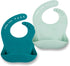 Simka Rose Silicone Baby Bibs with Food Catcher, Adjustable Soft Bib for Boys & Girls, High Chair