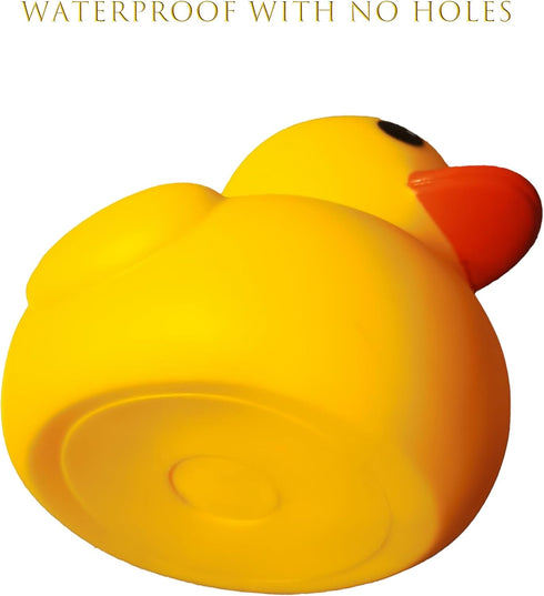 Lanhuiddup 2 inches (10 Yellow Rubber Ducks(No Bebe Noise), Without Holes Bath Toys - Floating Waterproof Duckies Gift