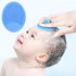 Baby Hair Brush and Comb Set for Newborns & Toddlers | Natural Soft Goat Bristles | Ideal for Cradle Cap (Blue)
