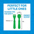 Re-Play Kids Dinnerware Set, Navy Blue, 10 oz. Open Cup, 7" Flat Plate, 12 Oz. Bowl, Fork & Spoon