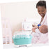 Kisangel Bottle Storage Box with Drain Shelf Durable Organizer for Bottles Pacifiers Tableware Ergonomic Handle for Boy