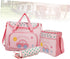 Set Mummy Large Capacity Diaper Bag with Changing Pad Shoulder Strap and Stylish Design for Moms The Car Pattern Bag