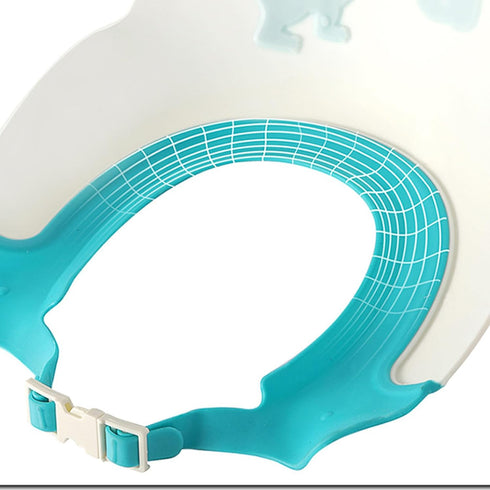 Naroote Portable Dinosaur Kids Shampoo Cap - Soft & Lightweight Bath Cap (Blue)