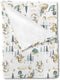 Watercolor Cute Dragon Fairy Tale Baby Blanket for Boy Gift, Cloud Moon Star Dragons Egg, 30 x 40
