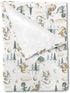 Watercolor Cute Dragon Fairy Tale Baby Blanket for Boy Gift, Cloud Moon Star Dragons Egg, 30 x 40