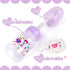 JIZHI Reborn Baby Doll Bottle and Magnetic Pacifier Set, Accessories for Pretend Play Feeding Toy (Purple)