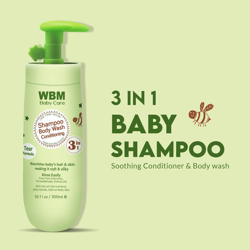 Care 3 in 1 Baby Shampoo, Body Wash & Conditioner 10 oz, Pack of 2