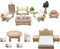 23 Pieces Dollhouse Mini Furniture Decoration Set, DIY Accessories for Baby Children Girls