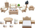 23 Pieces Dollhouse Mini Furniture Decoration Set, DIY Accessories for Baby Children Girls