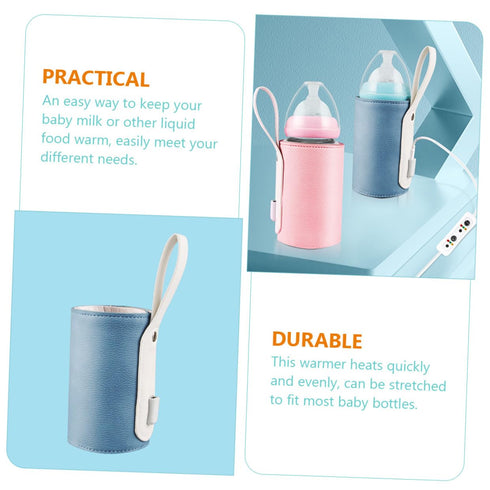 TIDTALEO Portable USB Bottle Warmer Sleeve with Intelligent Temperature Control and Timer Thermally Insulated Milk