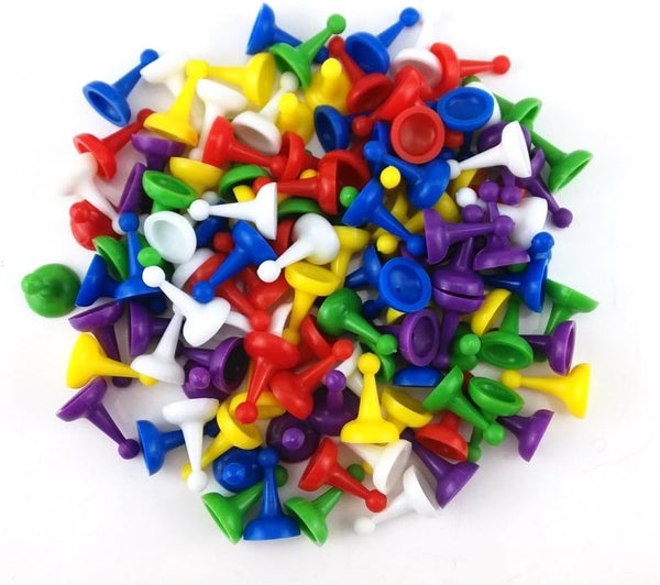 Honbay 120pcs Multi-Color Pawns Pieces for Board Games - Tabletop Markers Component