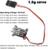 2pcs 1.5g Tiny servo Micro Linear Digital Servo Lightweight Mini Size for Indoor Aircraft Small RC Plane