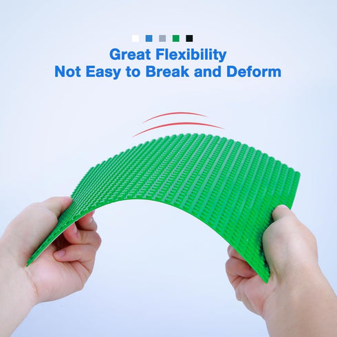 Peel-and-Stick Baseplates, 10 Packs 10" x 10“ Classic Adhesive Building Base Plates for Walls