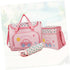 Hohopeti Set Mummy Multi-function Large Capacity Diaper Bag Stylish Tote Changing Pad Bottle Holder and Bag for Travel