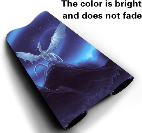 Fantasy Black Lotus TCG Playmat - 24 x 14 inches Game Mat for MTG DTCG CCG RPG Trading Card Games