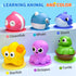 6 Packs 1-3, 12-18 2-4, 1 2 Light Up Bath Toys for Kids Ages Sea Animals Bathtub Toys for Baby Months Toddlers Water