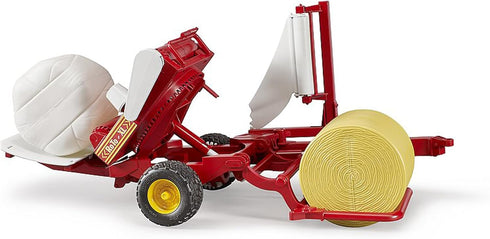 02122 Bruder Bale Wrapper with Yellow and White Bales (Color May Vary)