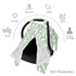 Hcpwzrf Chic Botanical Sage Green Foliage Baby Car Seat Cover & Nursing Cover - Breathable Stretch Multi-Use Cover