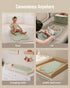 Vegan Leather Baby Changing Pad with Travel Change Mat - Complete Bundle
