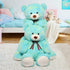 Tezituor 40in Big Teddy Bear, Giant Rainbow Green Stuffed Animal for Baby Shower and Gifts