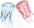2 Pcs Realistic Ocean Jellyfish Model Toys, Simulated Sea Life Collection Playset