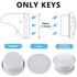 Youyole 8 Pcs Universal Replacement Keys for Baby Proofing Magnetic Cabinet Locks, Child Safety Latch