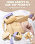 Biticolor Set 15PCS Wooden Kids Cooking Montessori Kit - Real Toddler Kitchen Tools & Baking Utensils - Cooking Kit