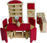 5 Sets, 1:12 35 Seanmi Wooden Dollhouse Furniture - Scale Doll House Furnishings, Pieces of Dollhouse Accessories