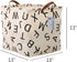 Square Storage Basket, Canvas Collapsible Organizer Bins for Book, Nursery, Kid's Toys, Closet & Laundry