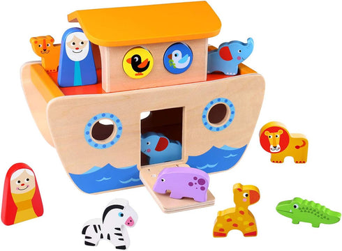 Tooky Toy 921 TKC304 EA Wooden Noah's Ark (EXP)