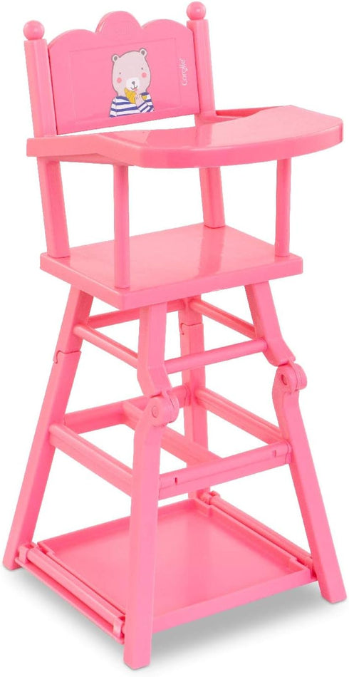 Corolle Baby Doll High Chair - 2-in-1 Design fits 14" and 17"