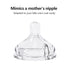 0M+ (2 Pack, 3 Yooforea Silicone Coated Glass Baby Bottle, Slow Flow Nipple I Anti-Colic, Wide Neck, Stable Base I