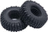 4PCS 1.0 Beadlock Wheels and Tires, Metal Wheel Hub Rubber Tires for 1/24 RC Model Car Crawler AXIAL SCX24 AXI00006