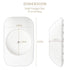 Vmaisi Baby Gate Wall Cup Protector, Pressure Mounted Safety Gates, Damage-Free, Fits Doorway, White