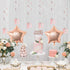 10th Birthday Decoration Girl, Rose Gold Double Digits 10 Birthday Decorations with Balloons and Cake Topper