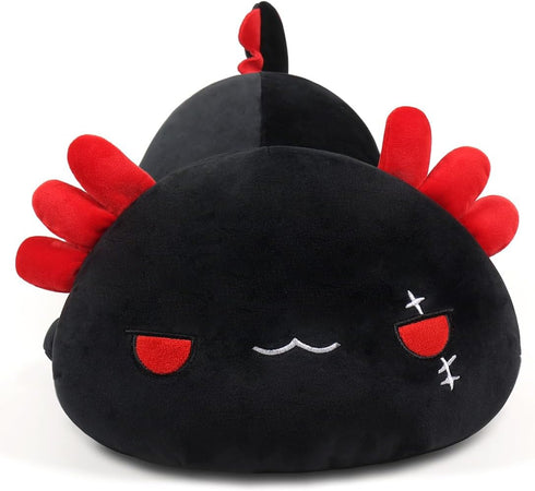 MIAOHAHA 19.6in Pillow(Black,50cm/19.6in) Plush Axolotl Toy Plush Pillow Axolotl Stuffed Animal Toy Cute Plushies Kids