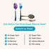 Ahimsa Stainless Steel Forks & Spoons, Kids Utensil Set, 100% BPA Free & Dishwasher Safe (Iridescent Blue)